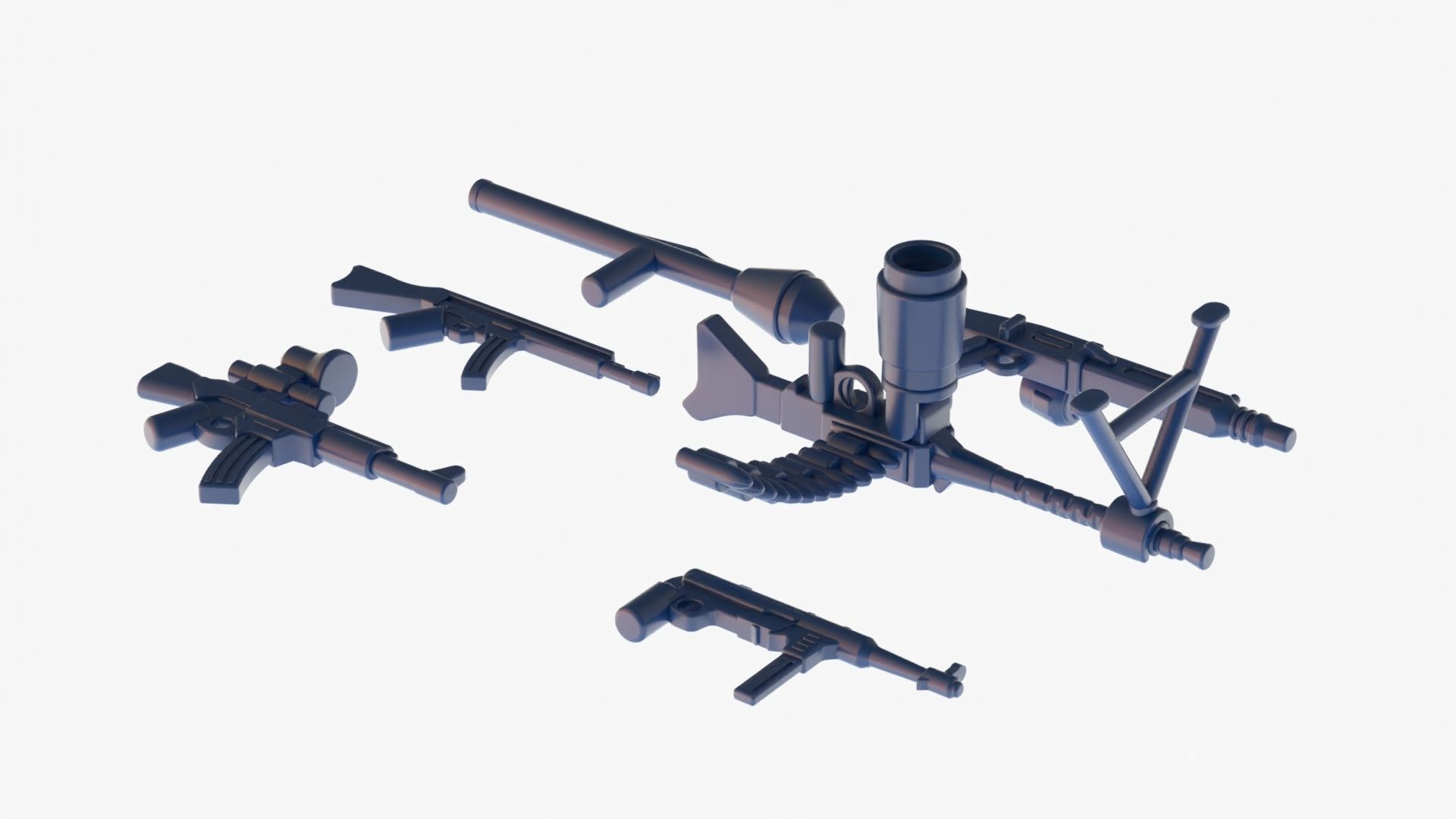 Lego Weapon Collections 3D model_10