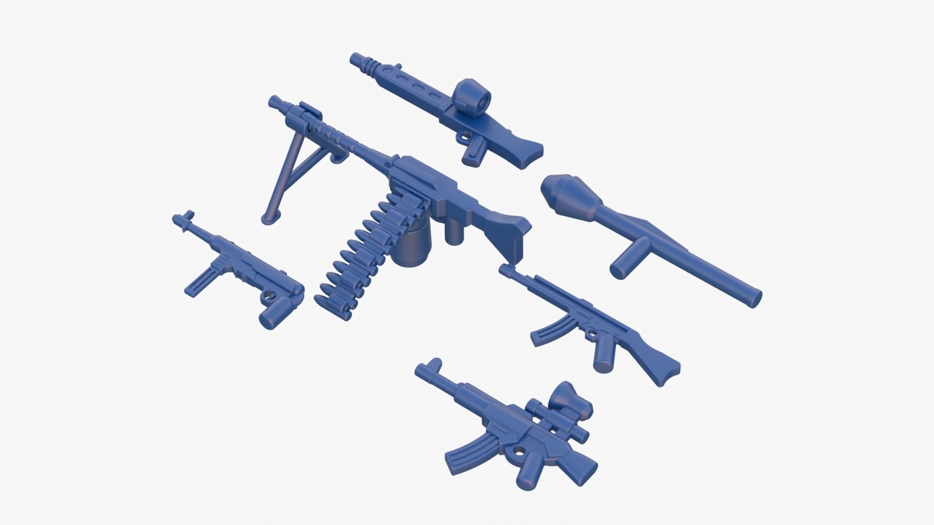 Lego Weapon Collections 3D model_2