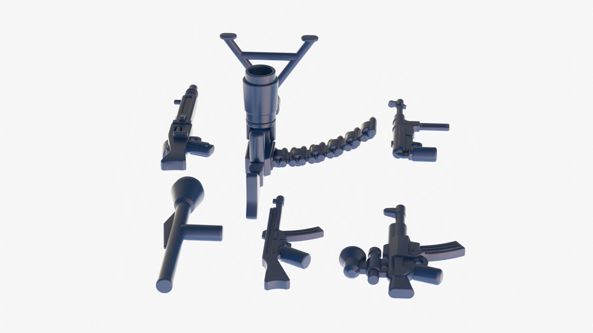 Lego Weapon Collections 3D model_8