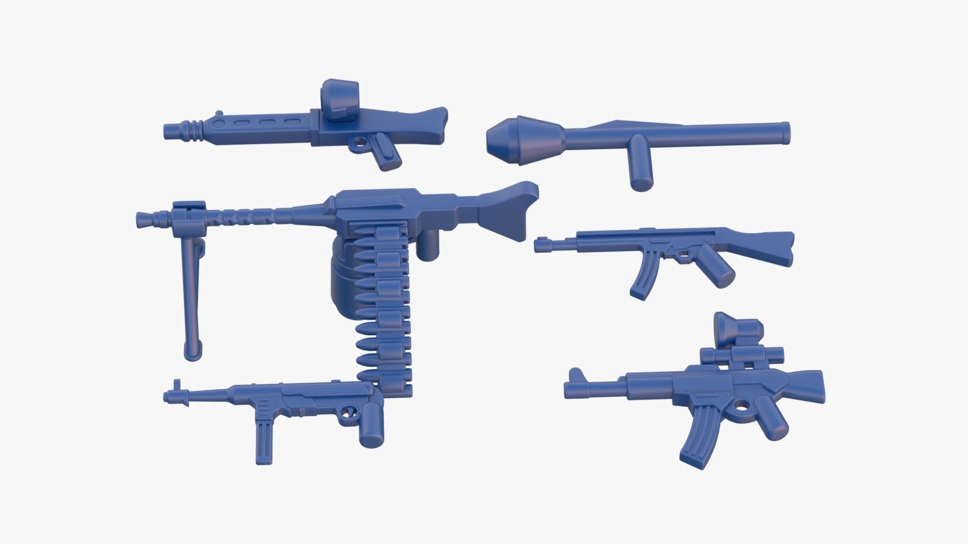 Lego Weapon Collections 3D model_1