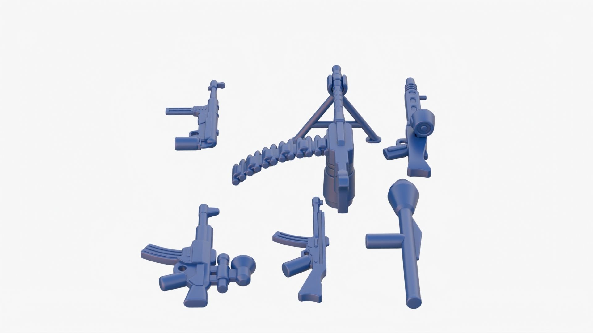 Lego Weapon Collections 3D model_3
