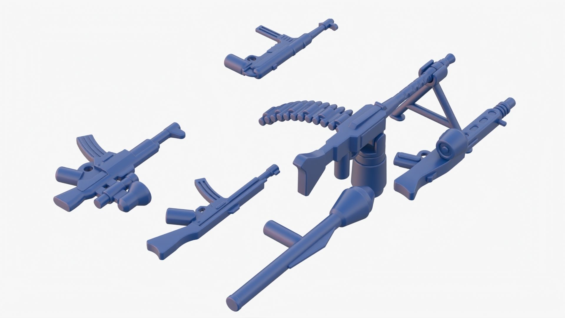 Lego Weapon Collections 3D model_5