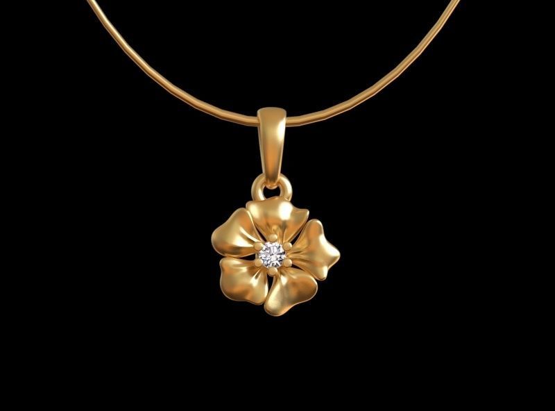 PENDANT FLOWER 3D print model_23
