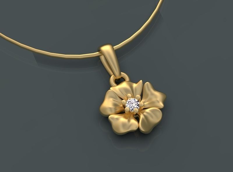 PENDANT FLOWER 3D print model_15