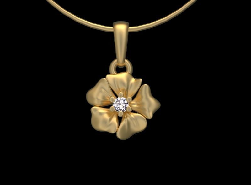 PENDANT FLOWER 3D print model_44