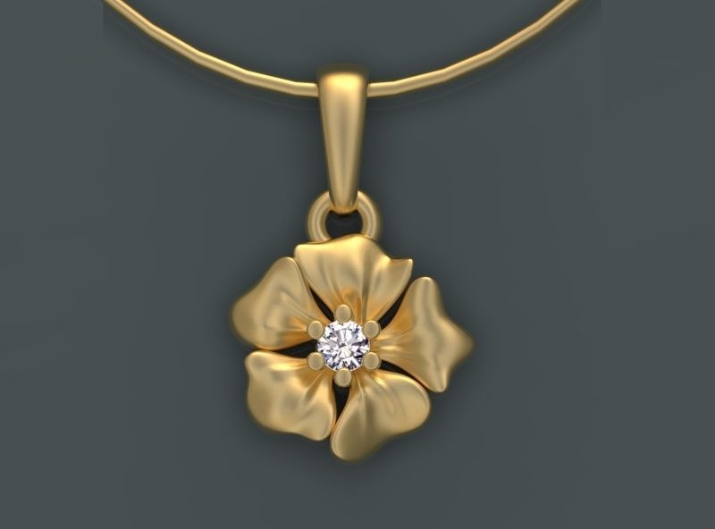 PENDANT FLOWER 3D print model_20