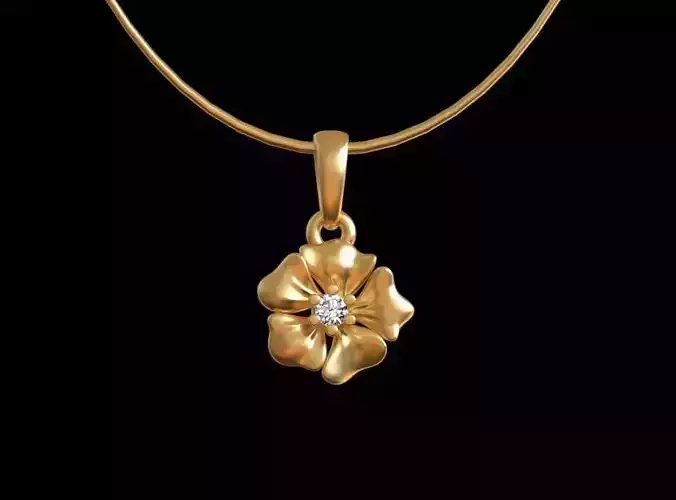 PENDANT FLOWER 3D print model