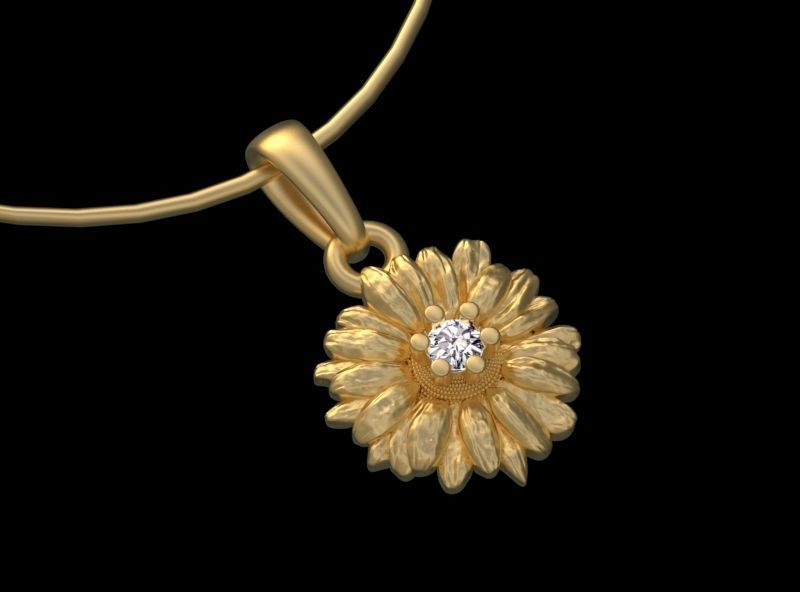 PENDANT FLOWER 3D print model_24
