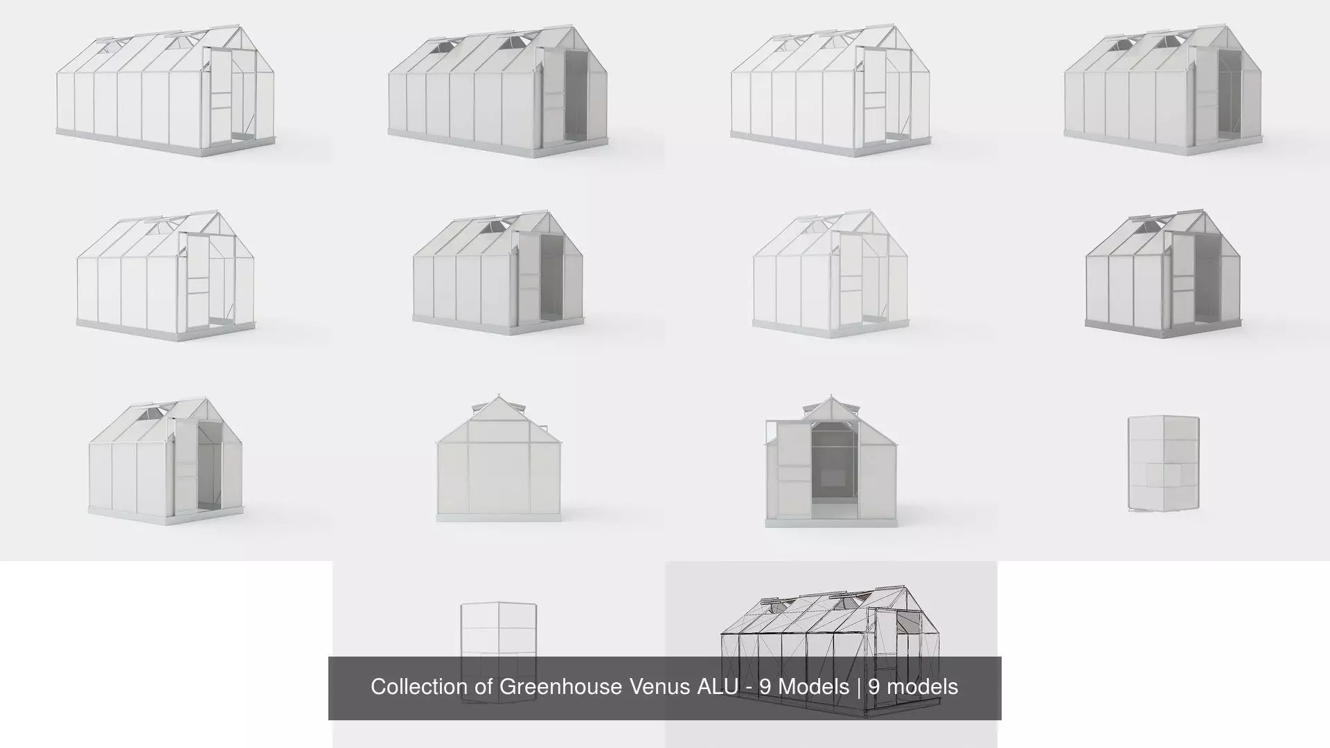 Collection of Greenhouse Venus ALU - 9 Models _0