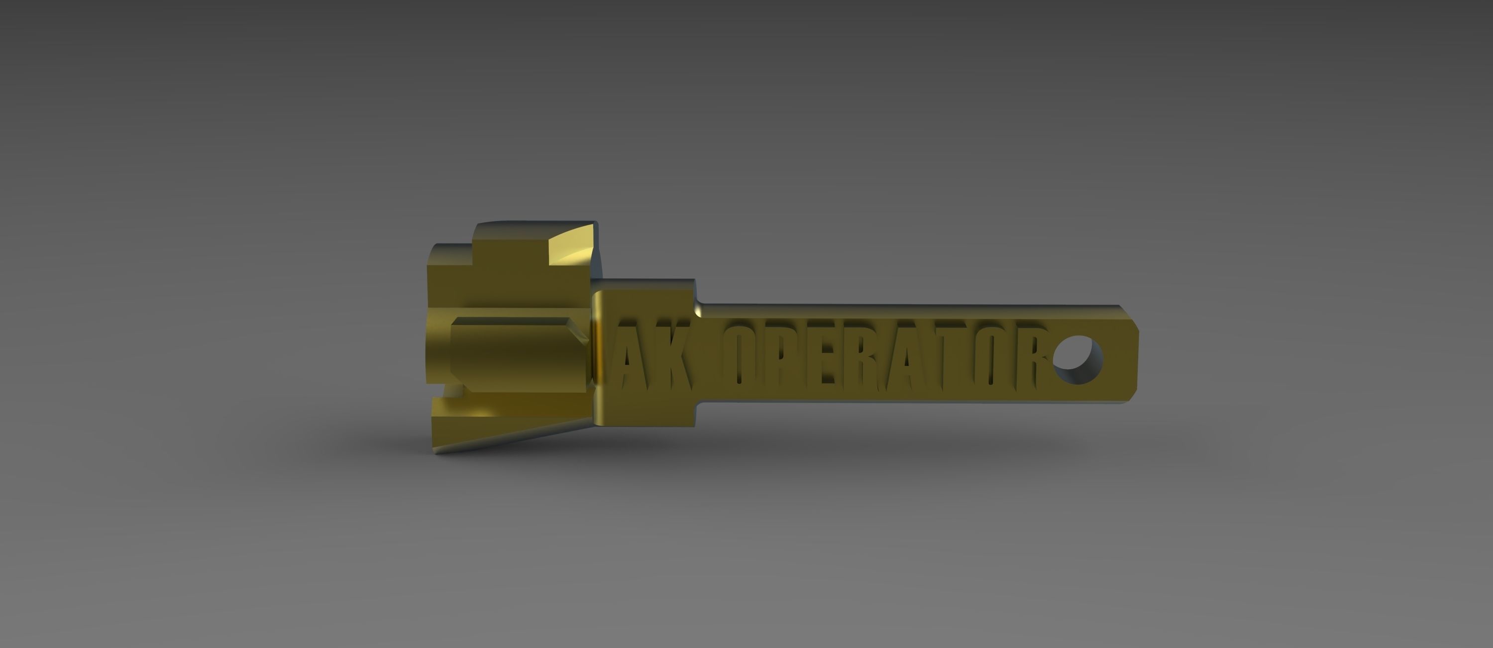 Key chain 3D print model_3