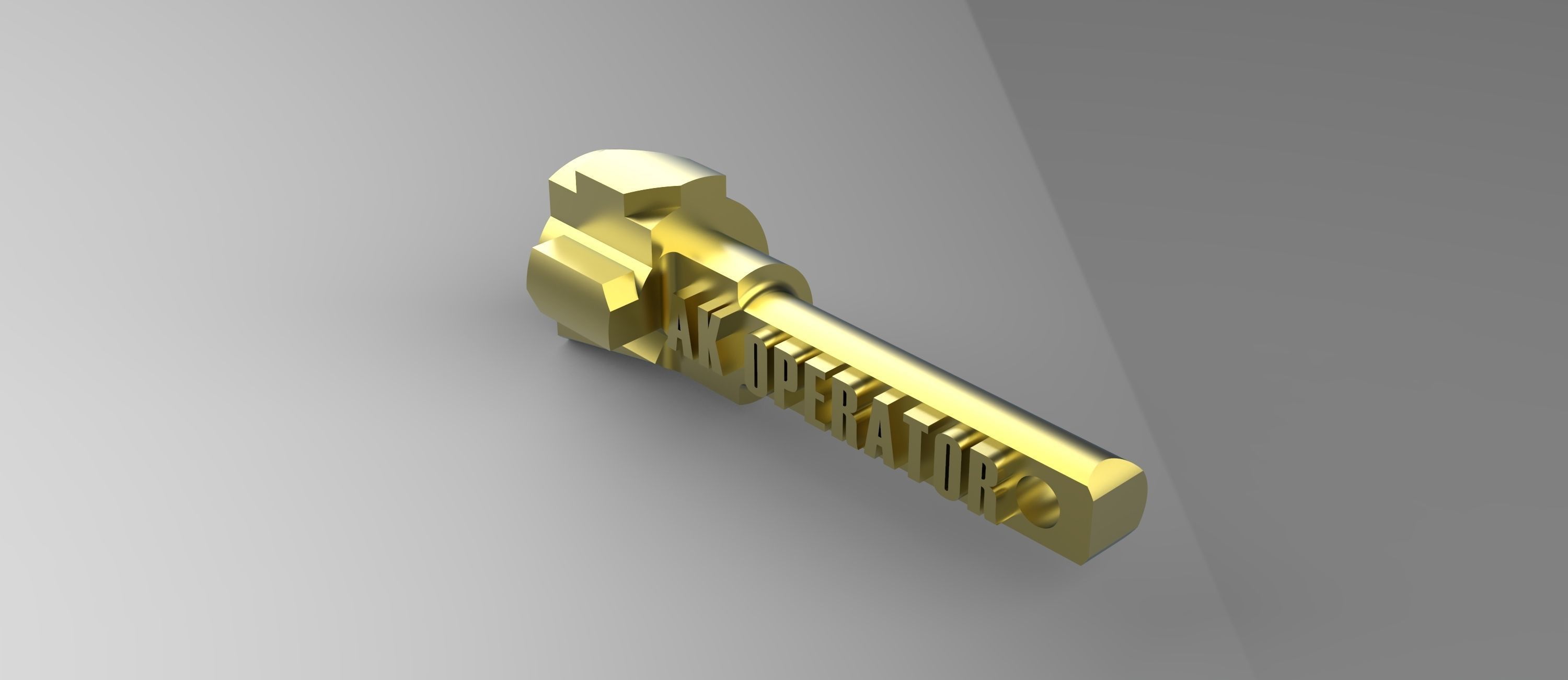 Key chain 3D print model_2