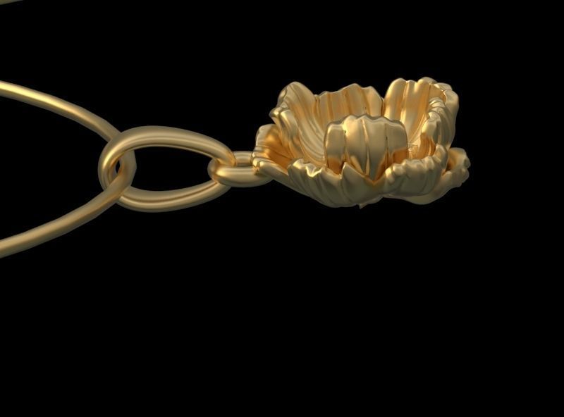 PENDANT FLOWER 3D print model_16