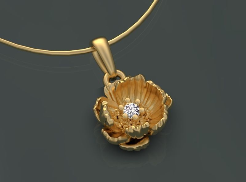 PENDANT FLOWER 3D print model_26