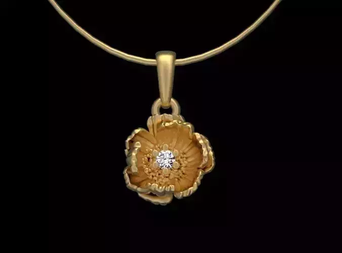 PENDANT FLOWER 3D print model