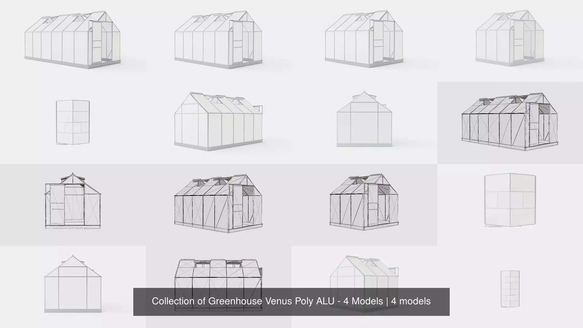 Collection of Greenhouse Venus Poly ALU - 4 Models _0