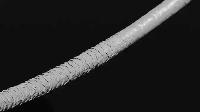 macro hair animation 3D model