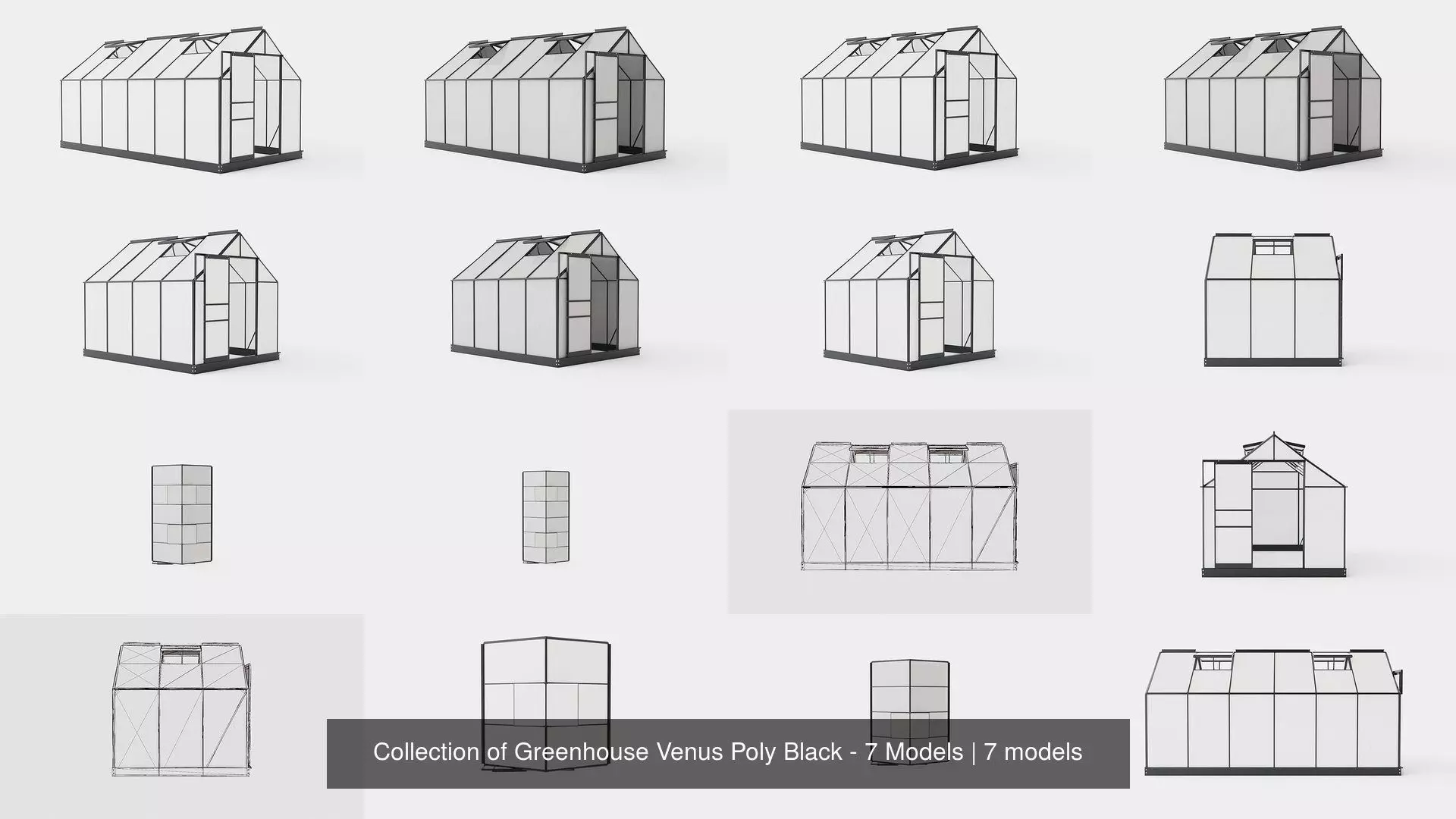 Collection of Greenhouse Venus Poly Black - 7 Models _0