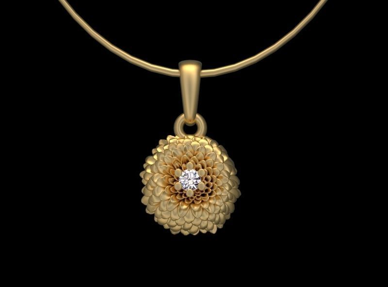 PENDANT FLOWER 3D print model_31