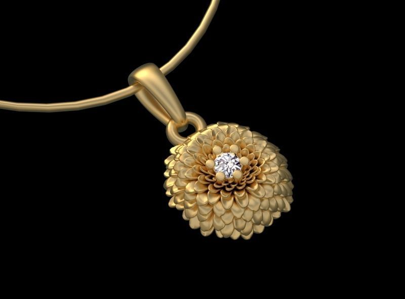 PENDANT FLOWER 3D print model_27