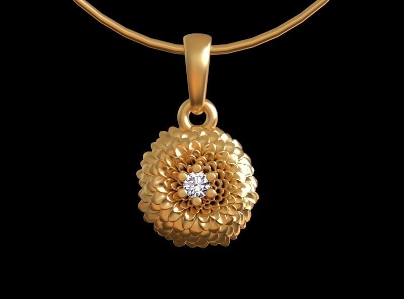 PENDANT FLOWER 3D print model_17