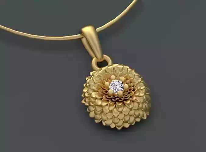 PENDANT FLOWER 3D print model