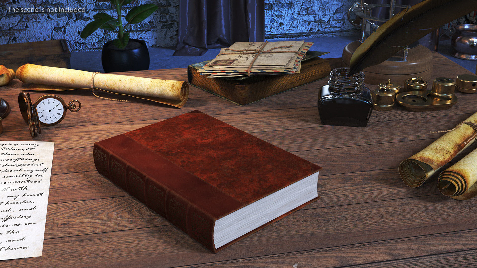 Classic Hardcover Book Red for 3D Print 3D print model