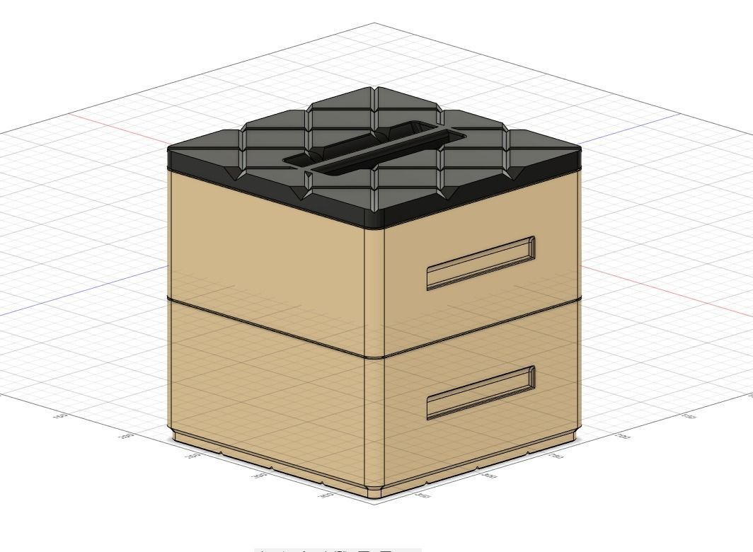 Stackable Humbrol 28ml Bottle Storage Boxes for Cote Maskol Wash 3D print model_6