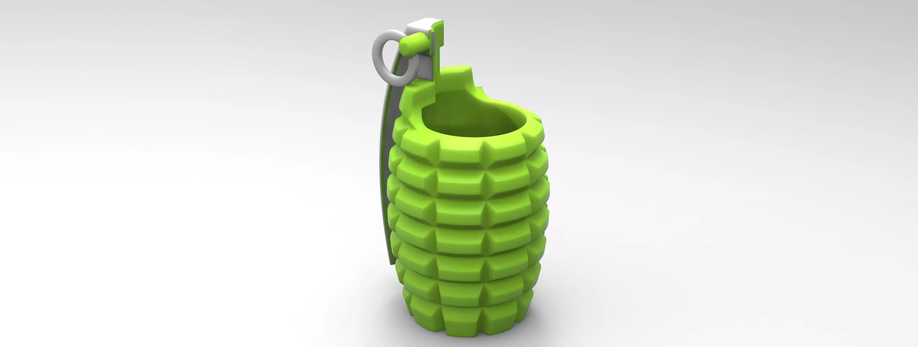 frag grenade pen holder 3D print model_0