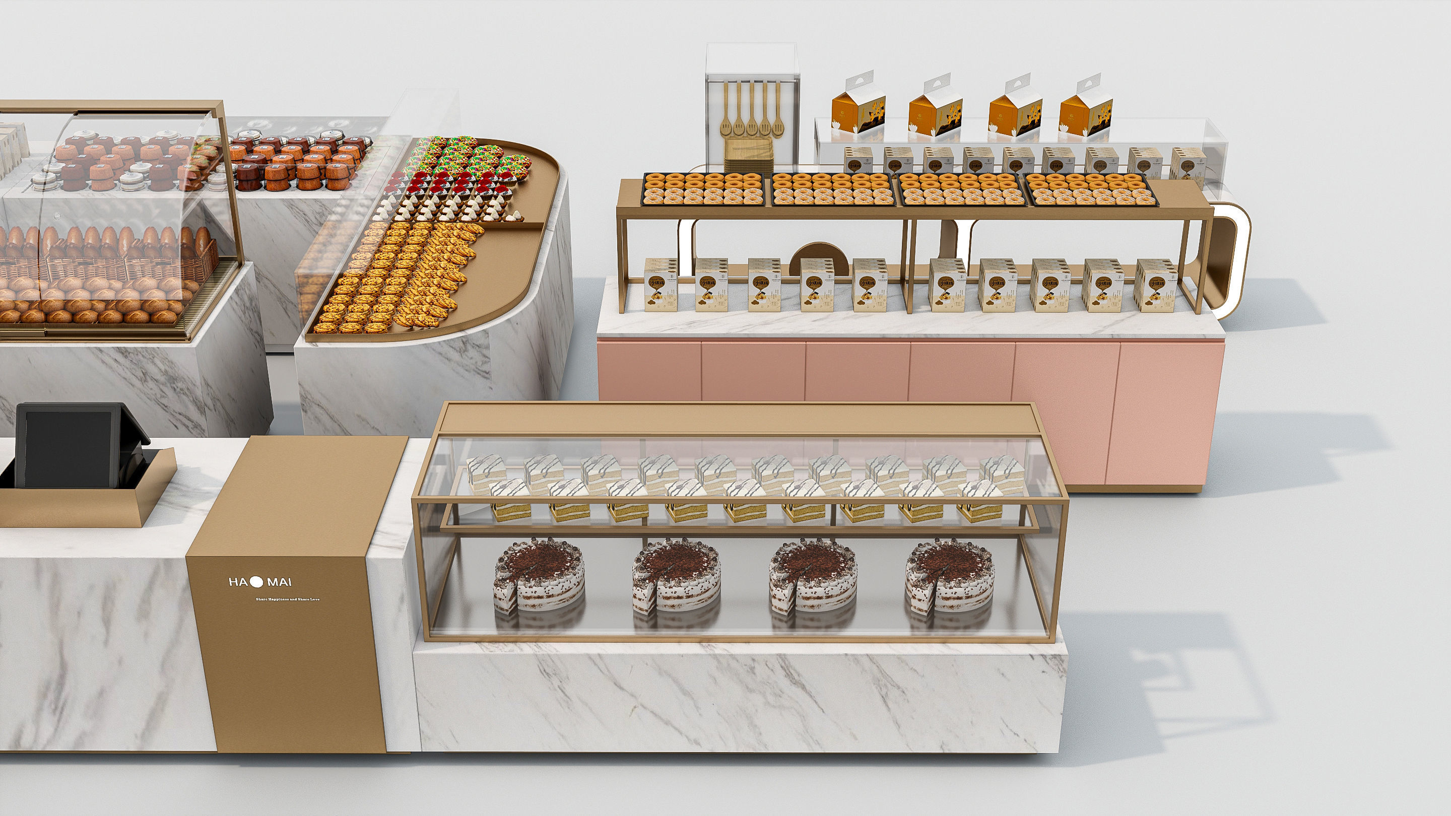 Bakery interior 4 3D model_7
