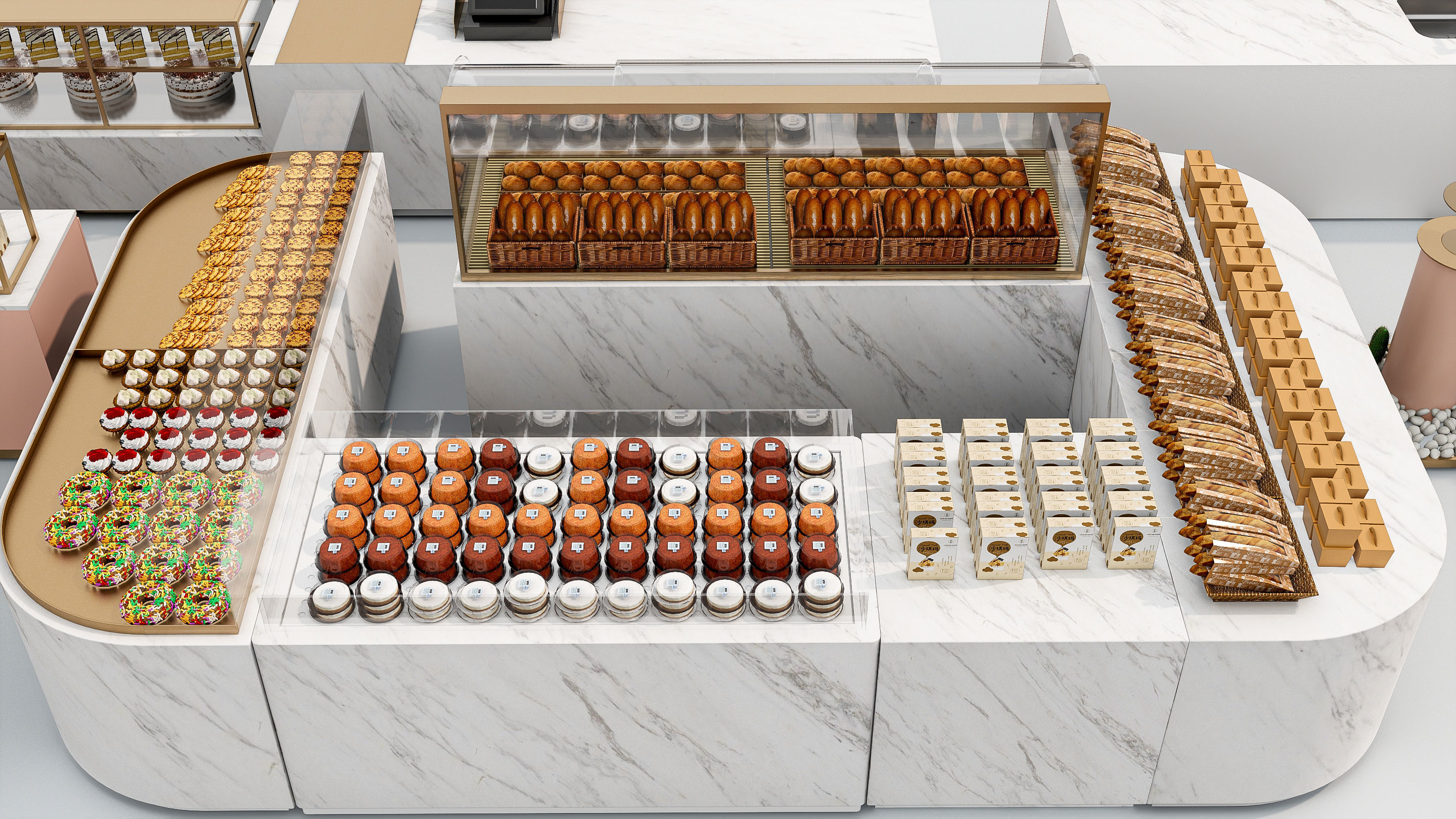 Bakery interior 4 3D model_1