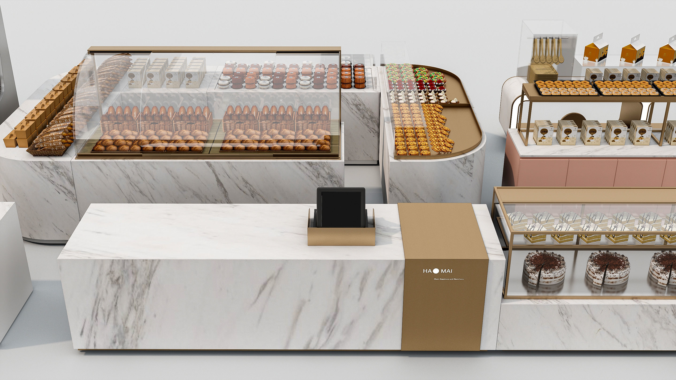 Bakery interior 4 3D model_8