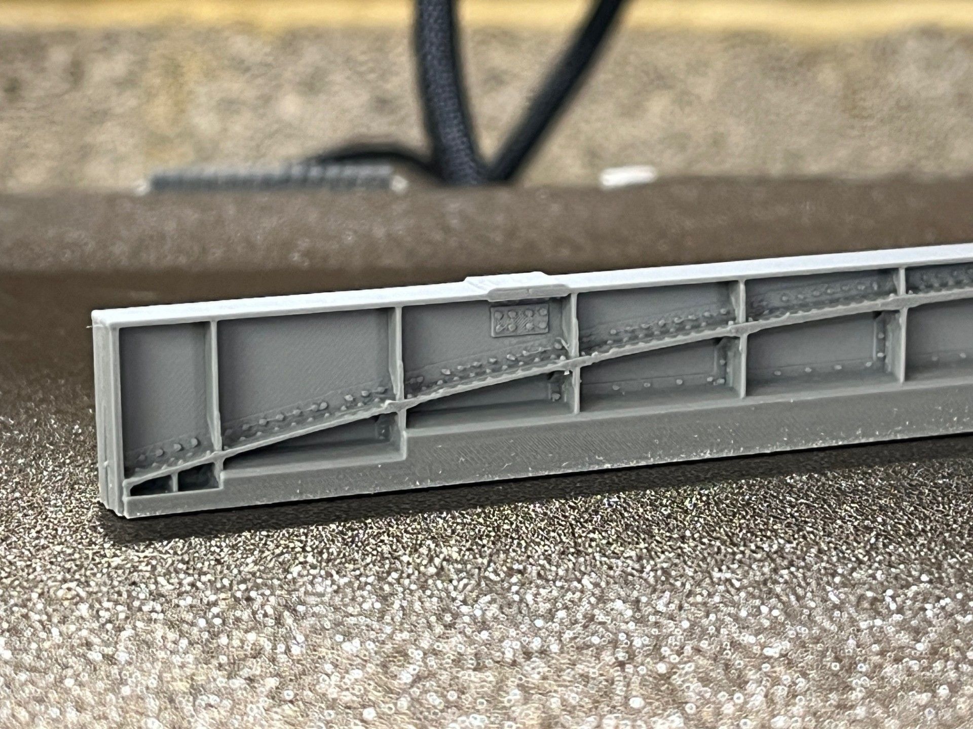 Model Railway - Bridge Girder Support Centre 2 FDM Version 3D print model_5