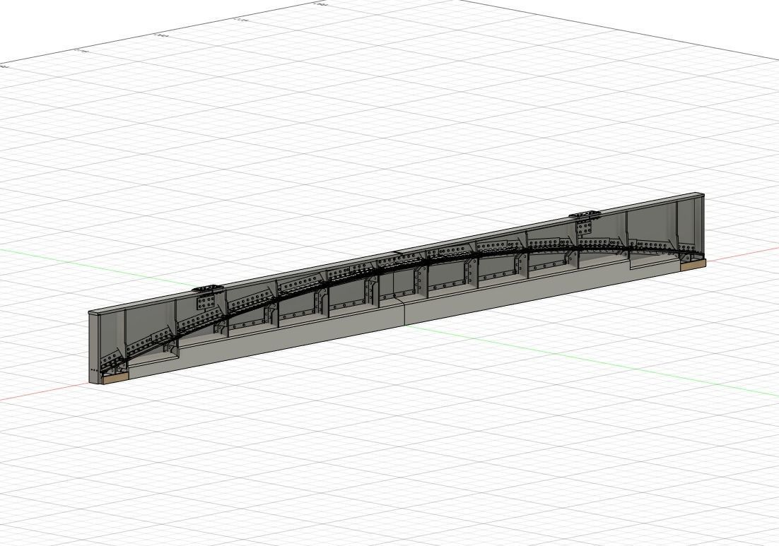 Model Railway - Bridge Girder Support Centre 2 FDM Version 3D print model_2