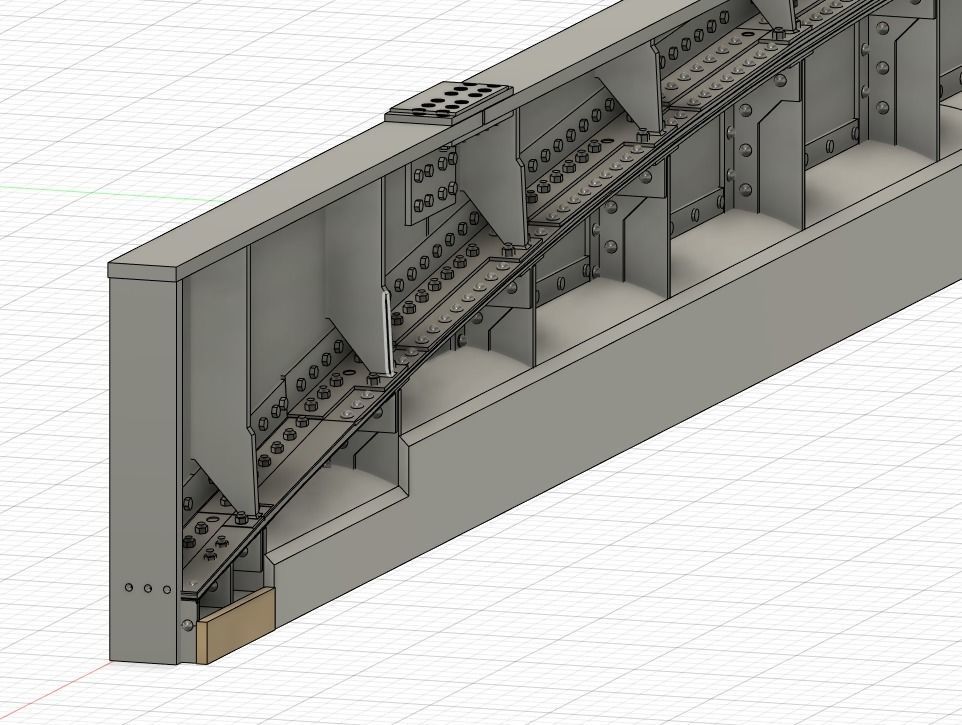 Model Railway - Bridge Girder Support Centre 2 FDM Version 3D print model_8