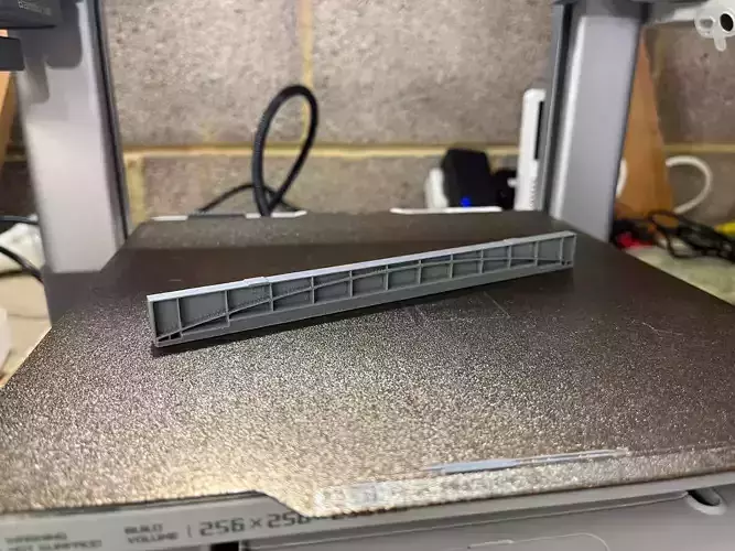 Model Railway - Bridge Girder Support Centre 2 FDM Version 3D print model
