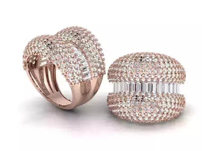 Diamond cluster ring