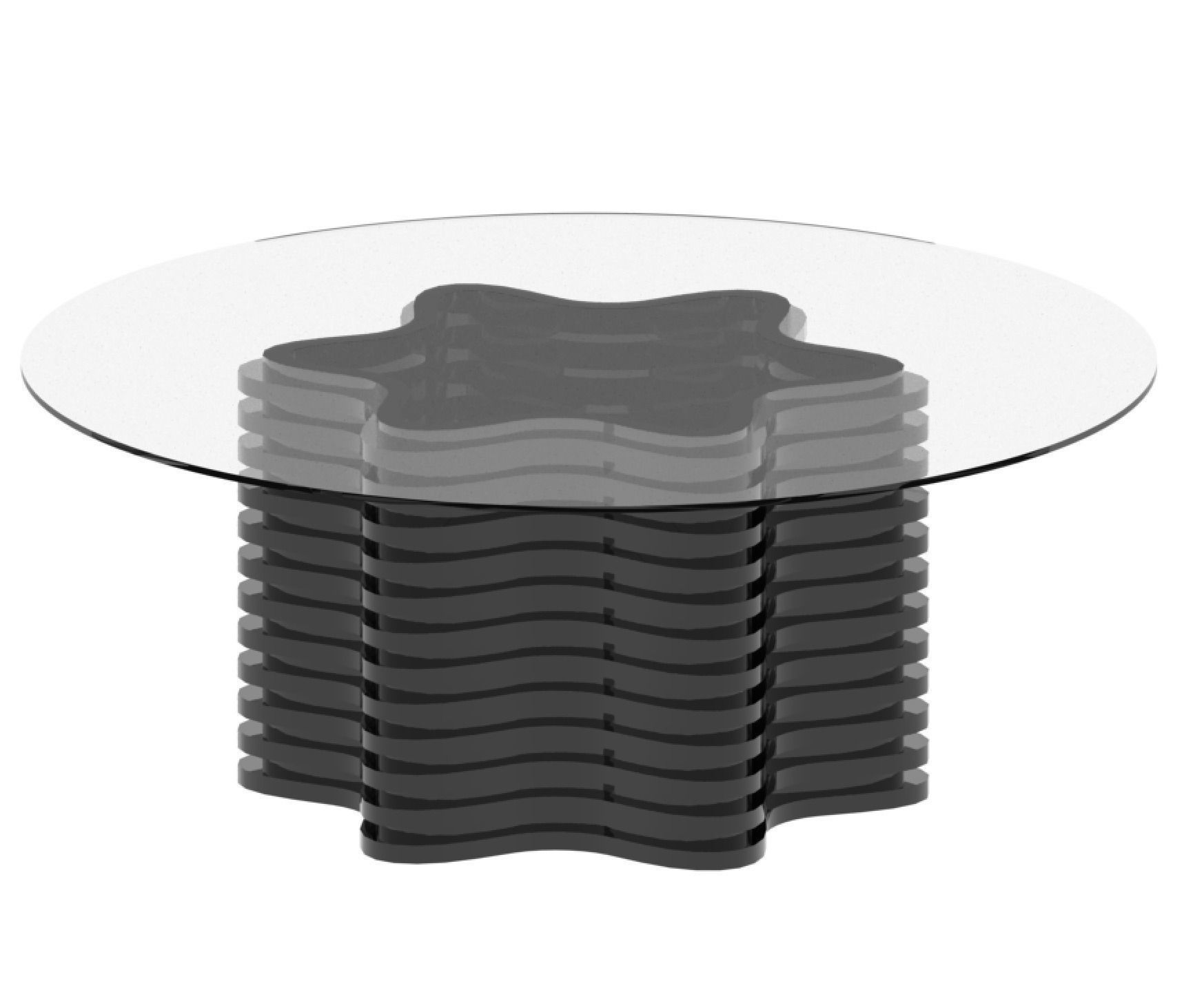 Table-unique design Low-poly 3D model_2