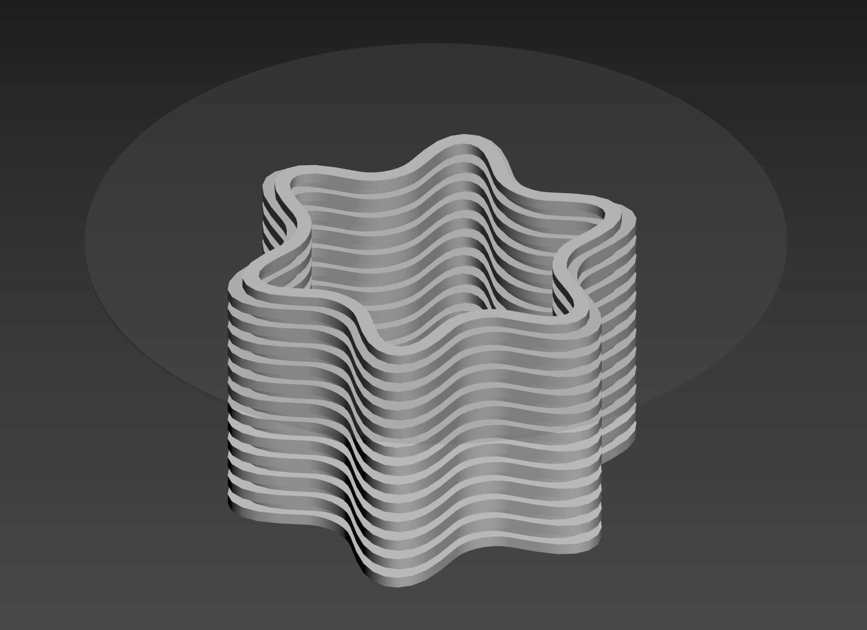 Table-unique design Low-poly 3D model_3