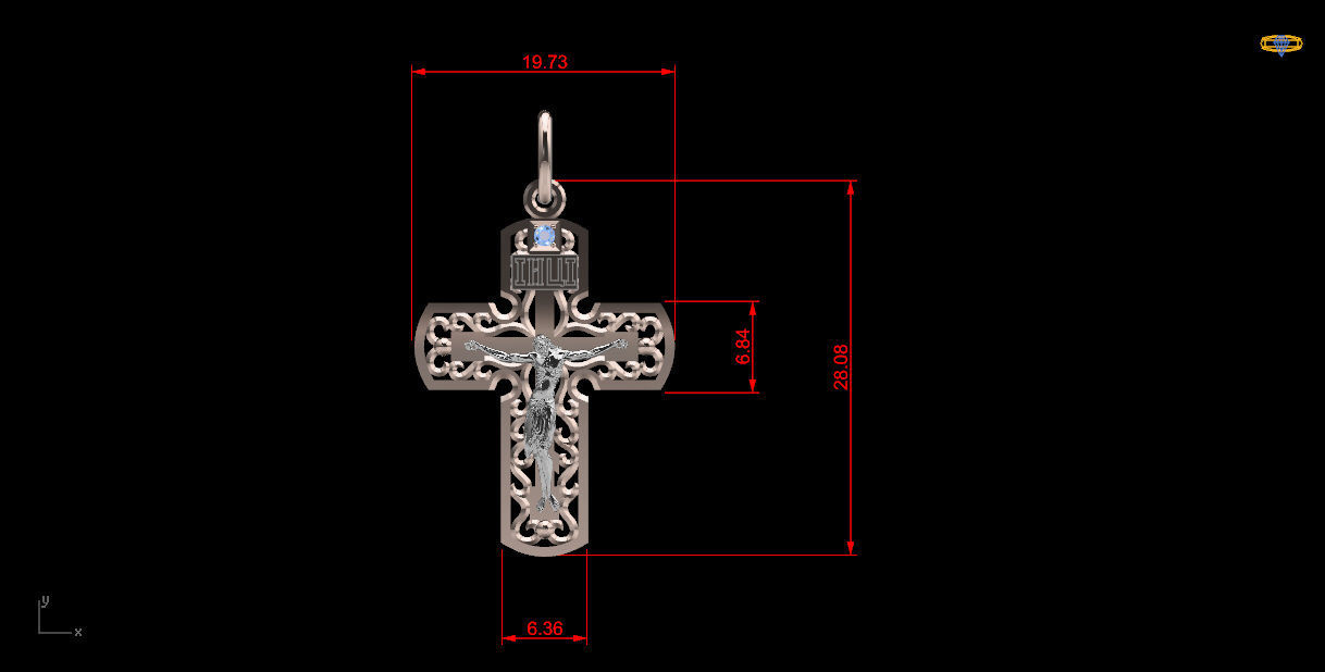 cross kl0009 3D print model_3