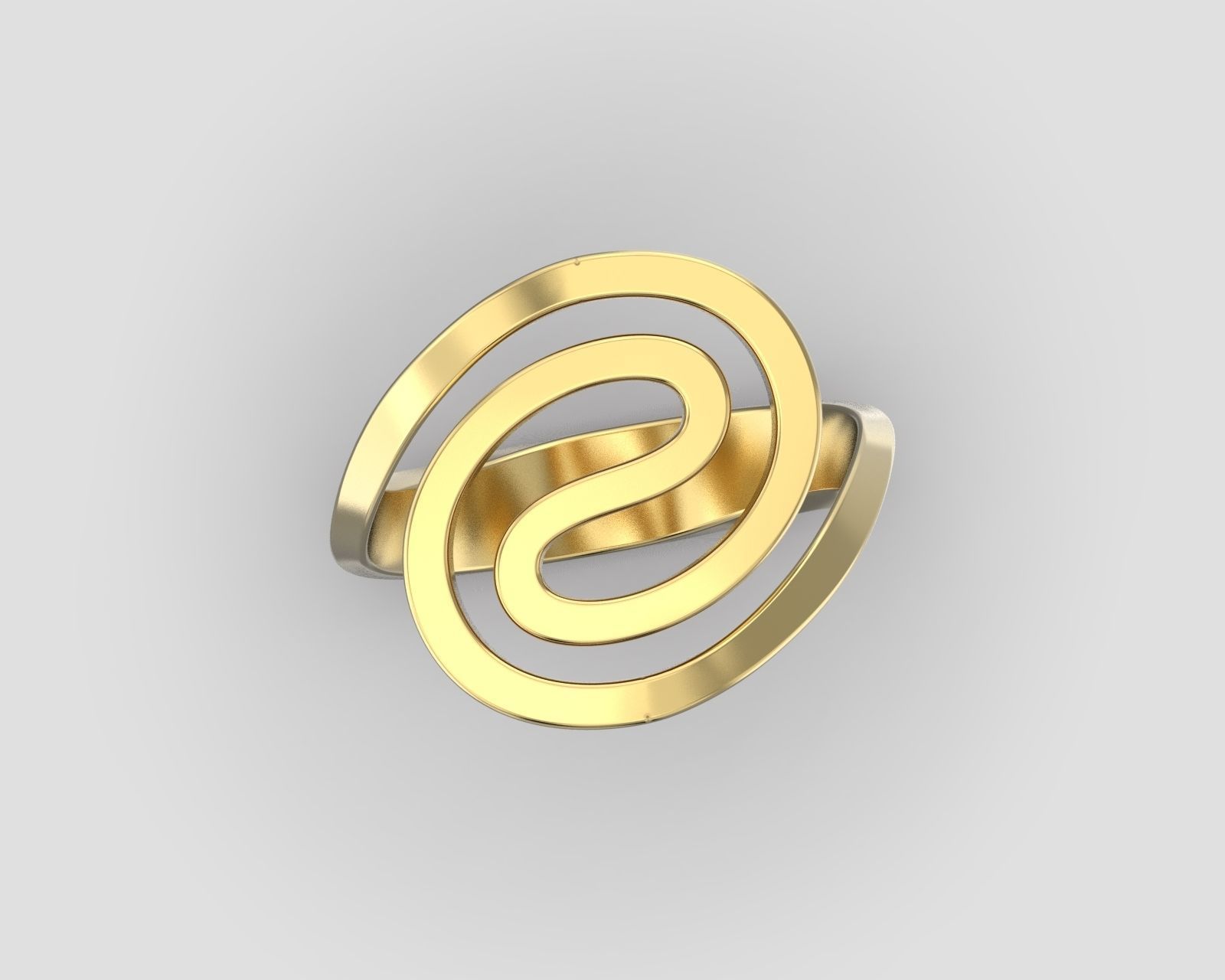 R 201 b Spiral ring  3D print model_4