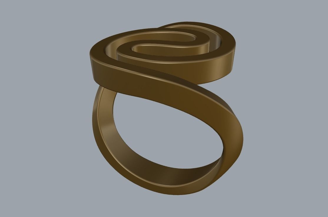 R 201 b Spiral ring  3D print model_12