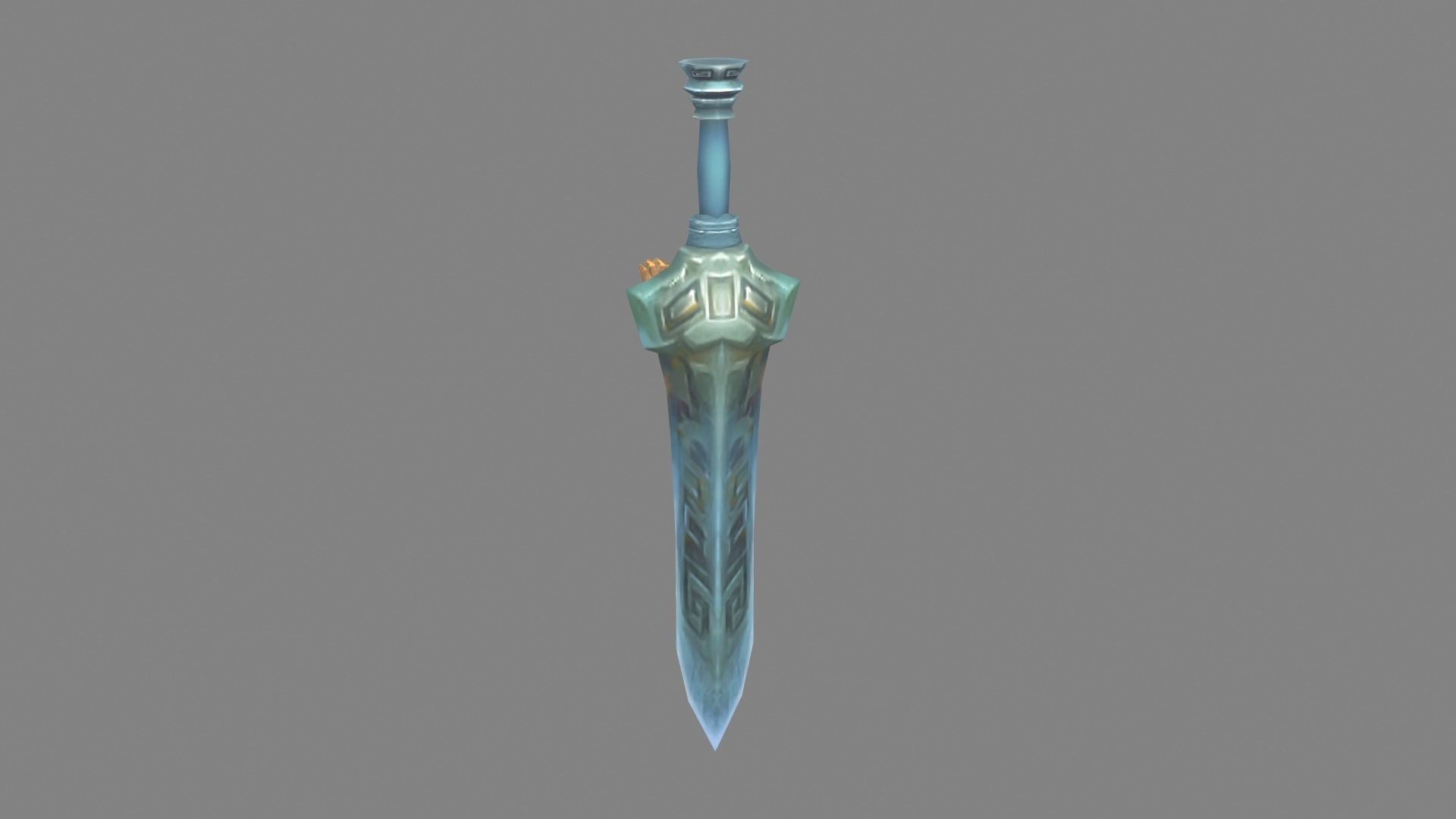 Evil Soul Sword Low-poly 3D model_2