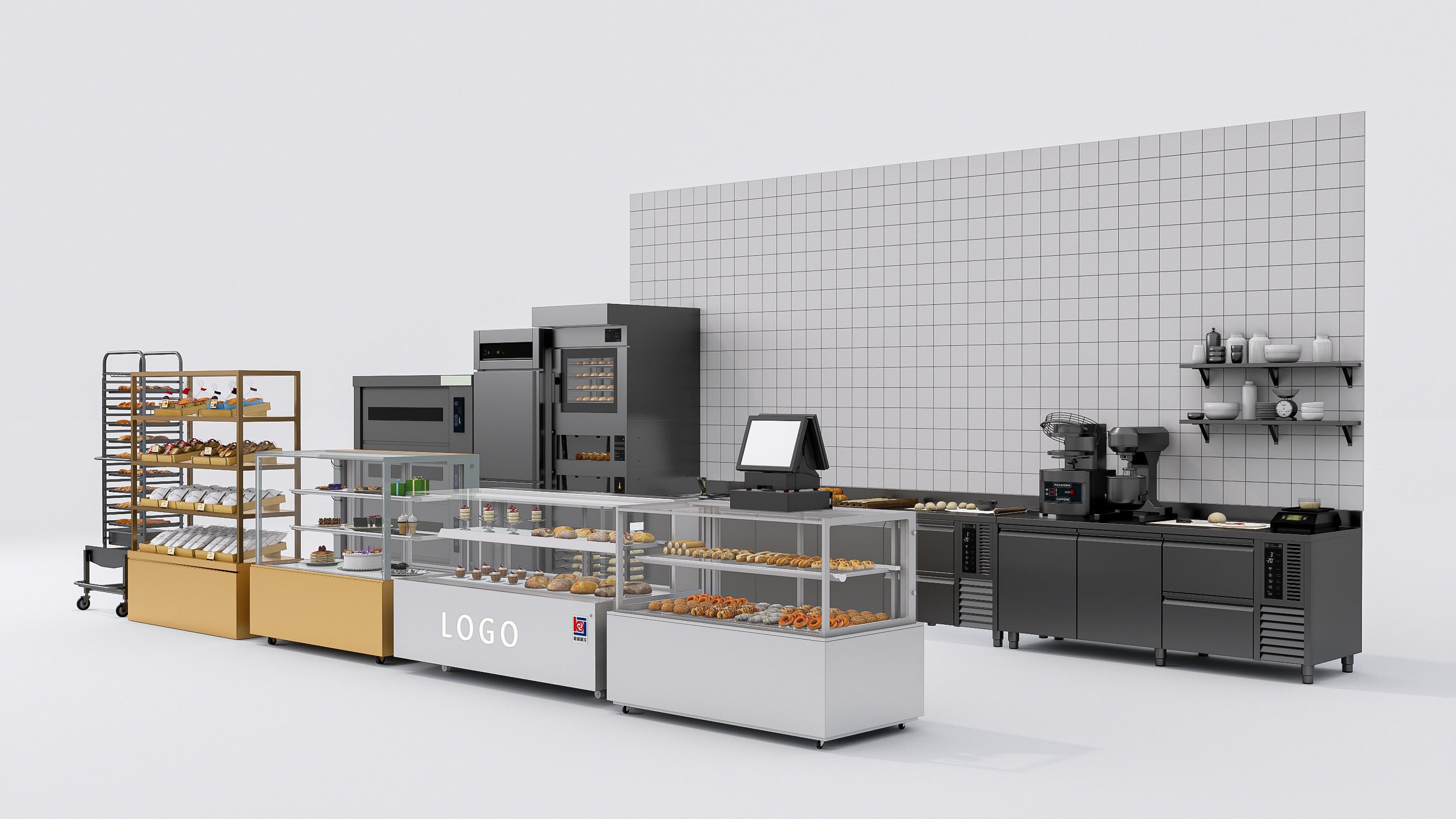 Bakery interior 5 3D model_1