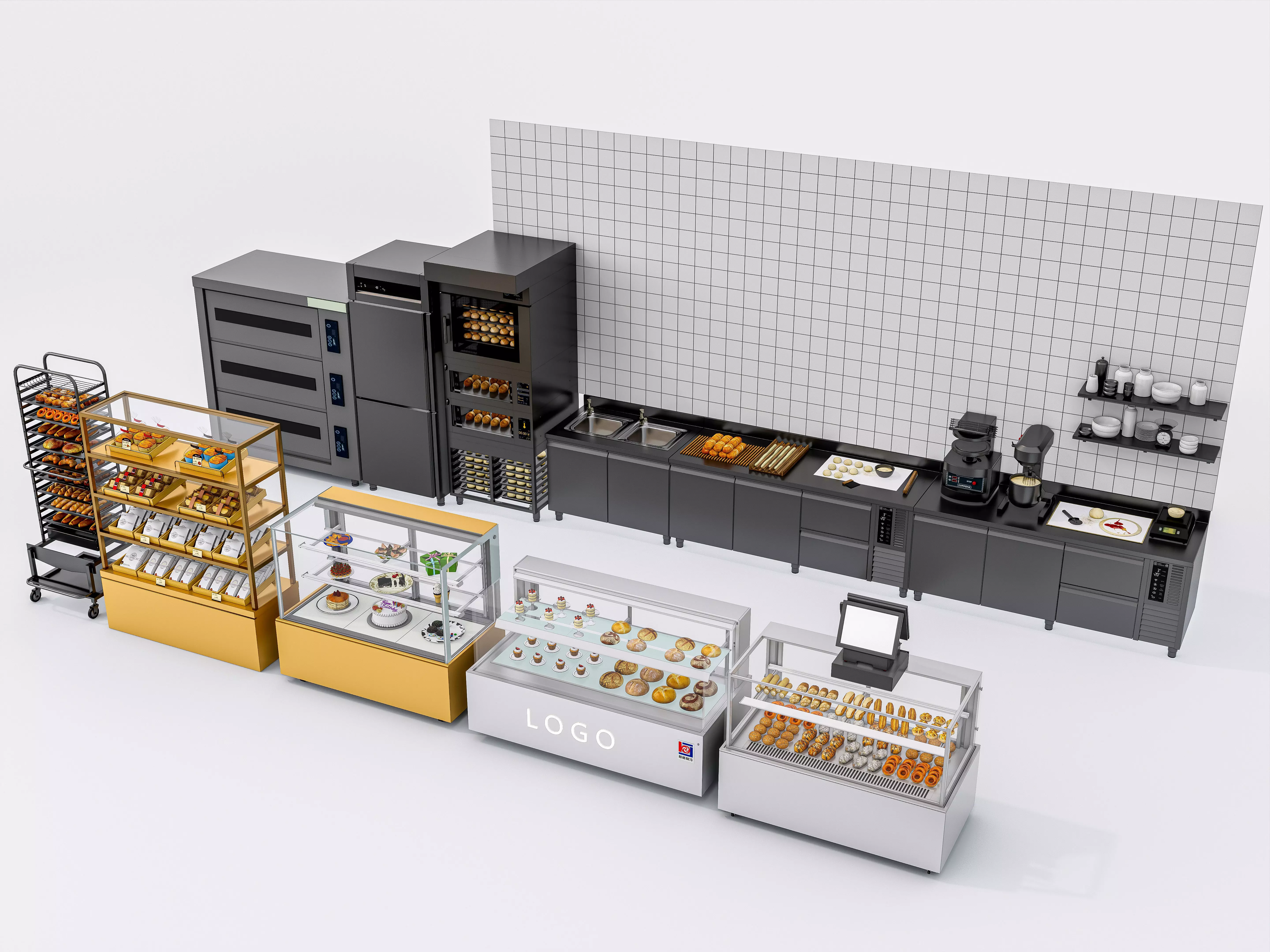 Bakery interior 5 3D model_0