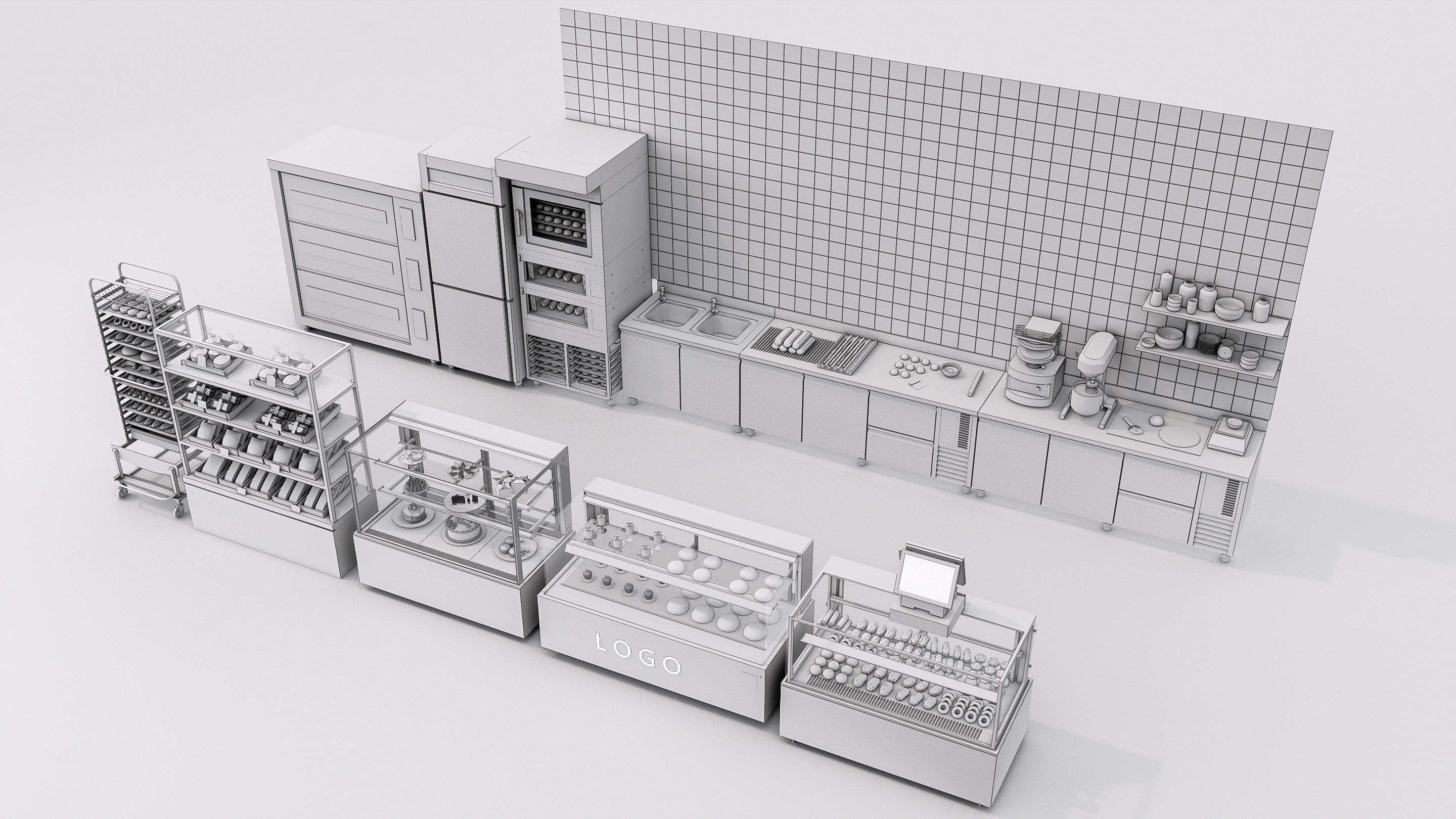 Bakery interior 5 3D model_19