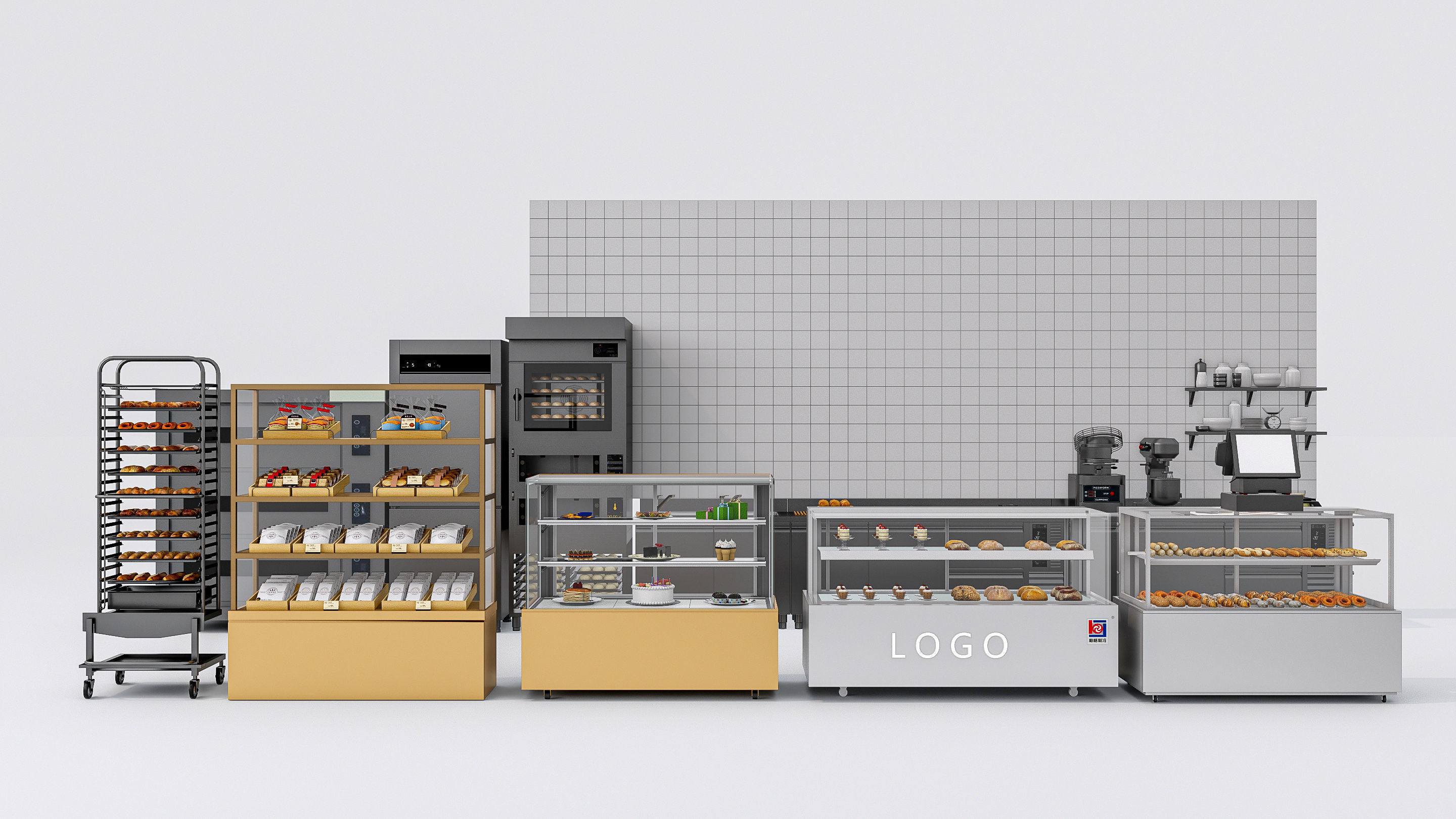 Bakery interior 5 3D model_3