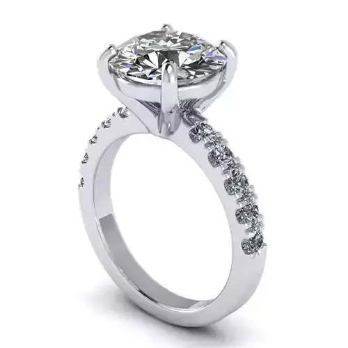 engagement ring printable 3D model 