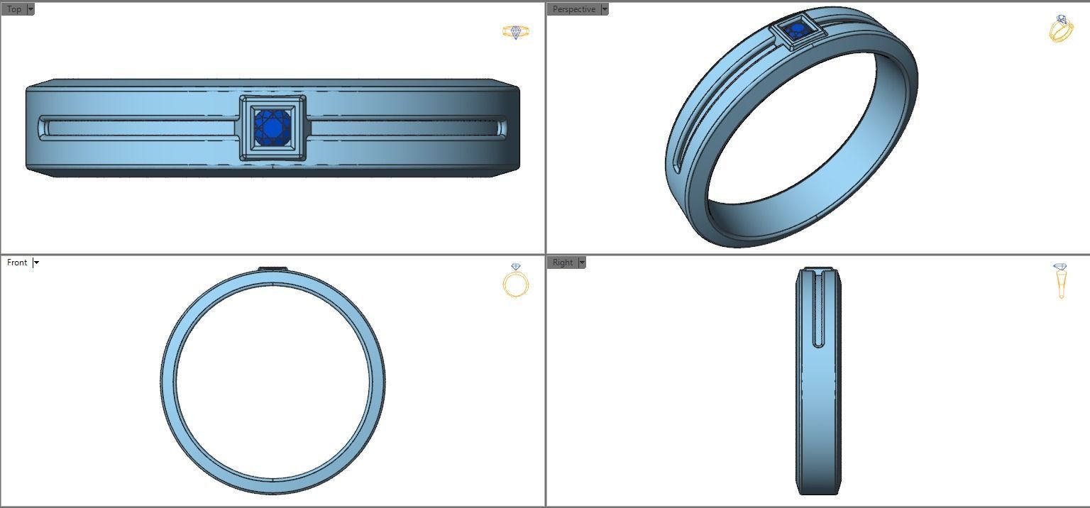 Band for man 3D print model_23