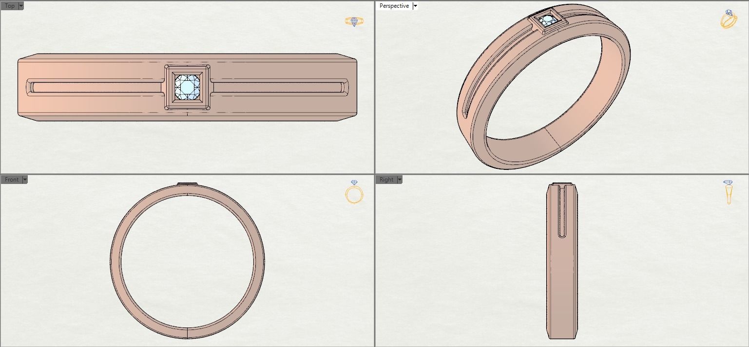 Band for man 3D print model_25