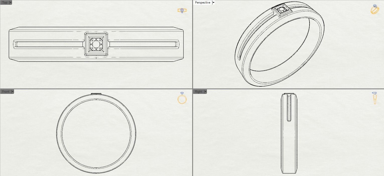 Band for man 3D print model_26